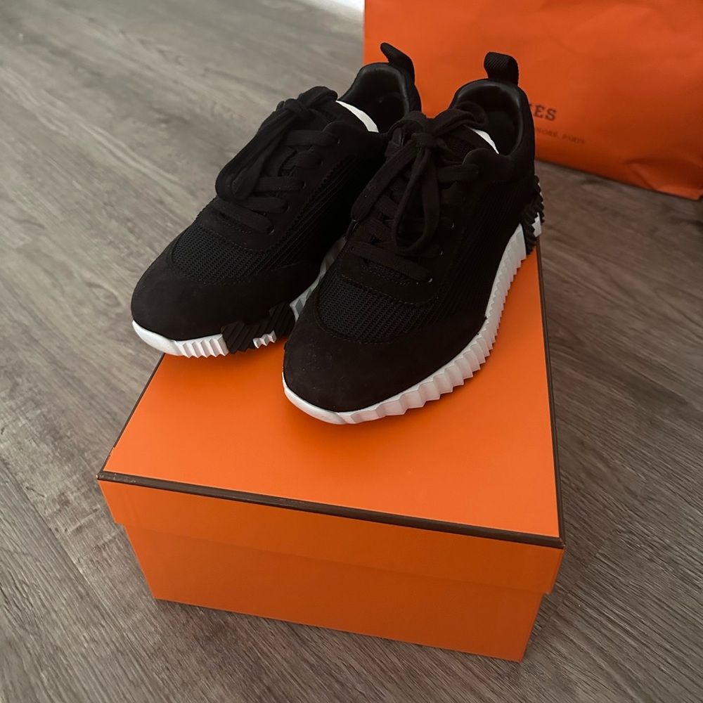 Authentic Hermes Bouncing Sneaker Black 36
